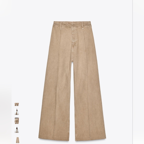 RELAXED LEG - ANKLE LENGTH - HIGH WAISTZARA WOMAN COLLECTION - Picture 3 of 5